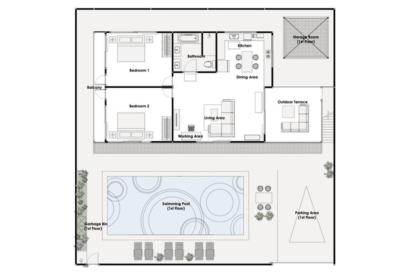 Kamala Fantasy - 2 Bedroom Pool View Apartment - 卡马拉海滩 外观 照片